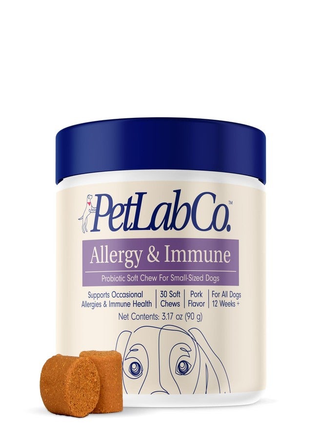 PetLab Co. Allergy & Immune Daily Probiotics for Dogs. Supports Yeast Production, Seasonal Allergies, Intermittent Itchiness, Gut & Digestive Health - 30 Chews for Small Dogs - Packaging May Vary - Image 1